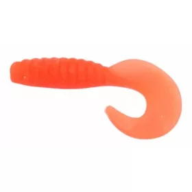 Trabucco Yummy Bait Curly Tail Orange 4cm Plastic Bait 8db
