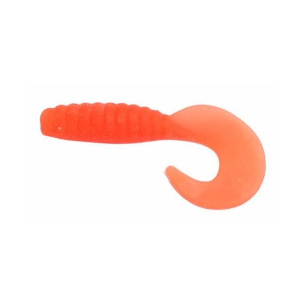 Trabucco Yummy Bait Curly Tail Orange 4cm Plastic Bait 8pcs