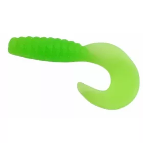   Trabucco Yummy Bait Curly Tail Green Chartreuse 4cm Plastic Bait 8db