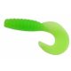 Trabucco Yummy Bait Curly Tail Green Chartreuse 4cm Plastic Bait 8pcs