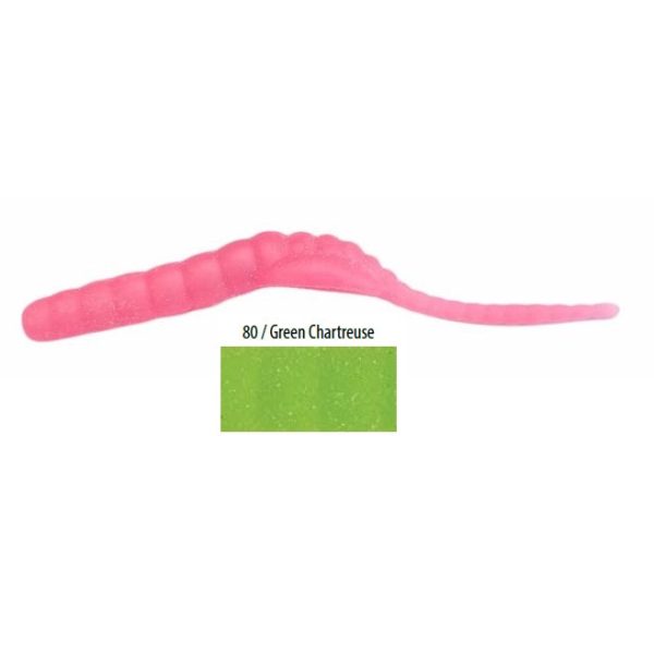 Trabucco Yummy Bait Tail Dancer Chartreuse 5cm Plastic Bait 8pcs
