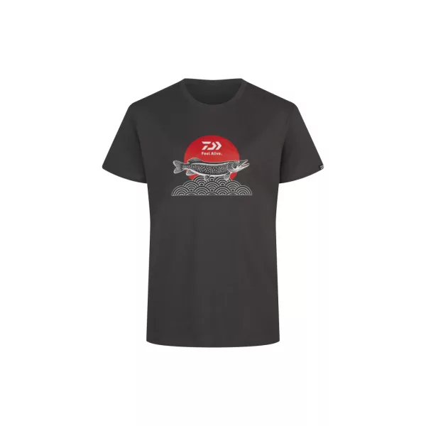 Daiwa Japan Pike Charcoal T-shirt L