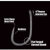 Gamakatsu G-Carp Hump Back Black 10 10pcs/pack Micro Bearded Bojlis hooks with ears