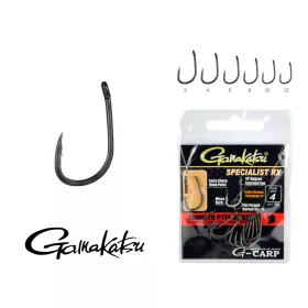   Gamakatsu G-Carp Specialist RX Black 6 10pcs/pack Eyed Micro Barbed Boilie hook
