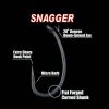 Gamakatsu G-Carp Snagger Black 4 10pcs/pack Micro Bearded Bojlis hooks with ears