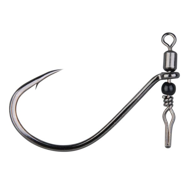 Gamakatsu Preda Swivel Shot Black Hooks #2 with Hook Swivel