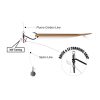 Gamakatsu Preda Swivel Shot Black Hooks #2 with Hook Swivel