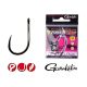Gamakatsu Power Carp Ring Eye BB Black 16 10pcs/pack Earless Beardless Feeder hook