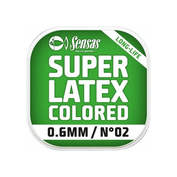 Sensas Super Latex Green 0,9mm 6m Filler Solid Rubber
