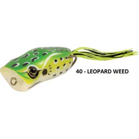 Rapture Popper Frog 6cm 15gr Leopard Weed Rubber Frog