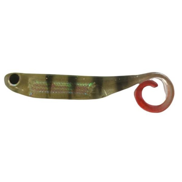 Rapture Power Minnow Curly Tail 7,5cm Perch Plastic Bait 6pcs