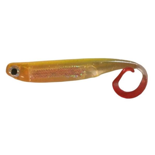 Rapture Power Minnow Curly Tail 7,5cm Clown Cht Plastic Bait 6pcs