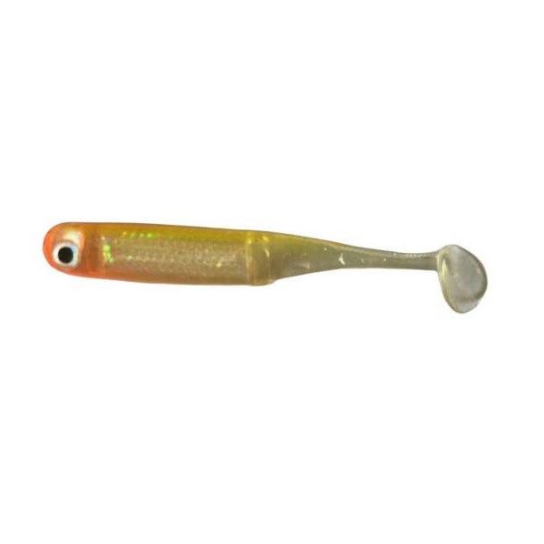 Rapture Mini Minnow Shad Tail 4,5cm Clown Chart Soft rubber bait 6pcs