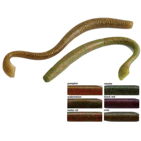 Rapture W. Nightcrawler P.T. 15cm Pumpkin Soft rubber bait 10pcs