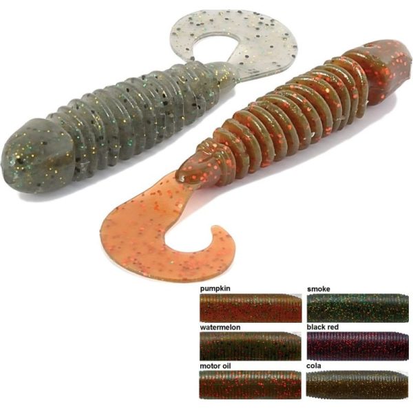 Rapture W. Ziggygub 8cm Black&Red Soft rubber bait 10pcs