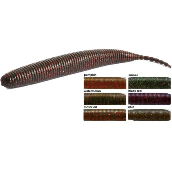 Rapture W. Mouse Tail Jerk 9,5cm Black&Red Soft rubber bait 10pcs