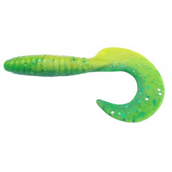 Rapture Fun Tail Grub 6,5cm Green Lime Plastic Bait 10pcs