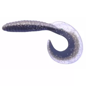 Rapture Fun Tail Grub 8.5cm Black Silver Plastic Bait 10pcs