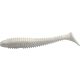 Rapture Ribbed Swing Shad 9,5cm White Ghost Plastic Bait 7pcs