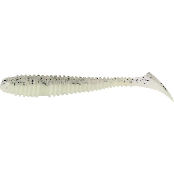 Rapture Ribbed Swing Shad 4cm Glowing Plastic Bait 14pcs