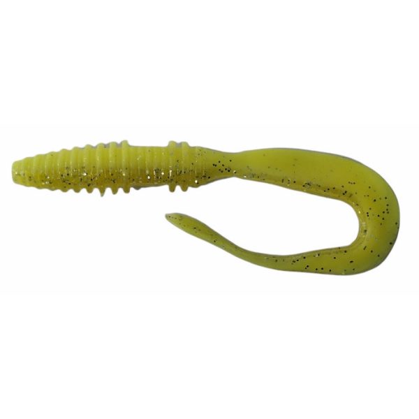 Rapture Mad Worm 10cm Chartreuse Ghost Plastic Bait 10pcs