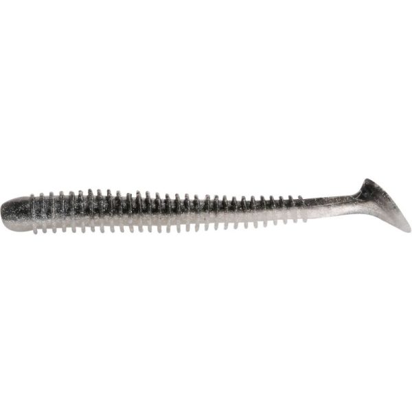 Rapture Rib Slim Shady 7.5cm Black Silver Plastic Bait 12pcs