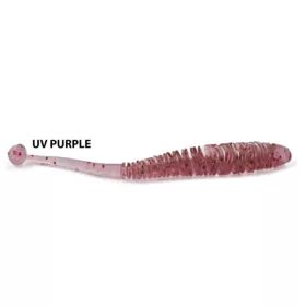 Rapture Evoke Worm 6cm UV Purple Plastic Lure 12pcs