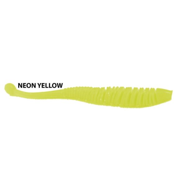Rapture Evoke Worm 10cm Neon Yellow Plastic Bait 8pcs