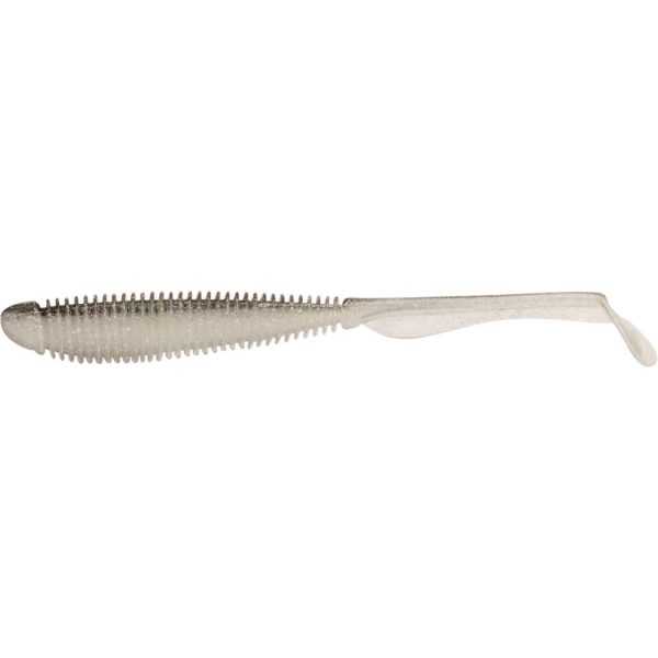 Rapture R.T.W. Soul Shad 7.5cm Black Silver Plastic Bait 10pcs