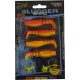 Rapture Slugger Shad Set 5,5cm Flame Yellow 4+2pcs Artificial Bait Set