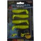 Rapture Slugger Shad Set 5,5cm Neon Yellow 4+2pcs Artificial Bait Set