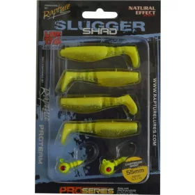   Rapture Slugger Shad Set 5.5cm Glowing 4+2 pcs Artificial Bait Set