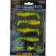 Rapture Slugger Shad Set 7,5cm Yellow / Blue 4+2pcs Artificial Bait Set
