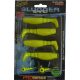 Rapture Slugger Shad Set 7,5cm Neon Yellow 4+2pcs Artificial Bait Set