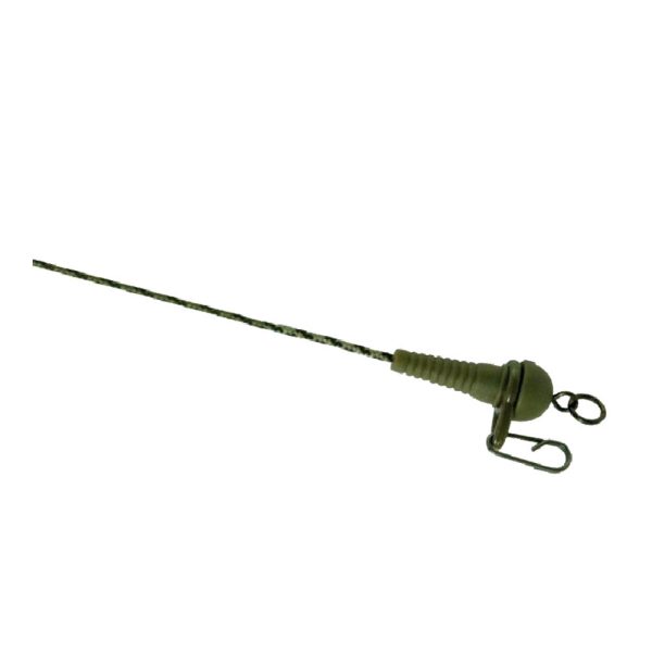 K-Karp DT Sleeve Rig 90cm Brown Leadfree Rod with Safety Hood 2pcs