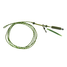   K-Karp DT Heli Rig 90cm Green Lead-Core Leader with Safety Clip 2pcs