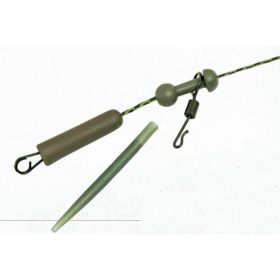   K-Karp DT Chod Rig 90cm Brown Lead-Core Leader with Safety Clip 2pcs