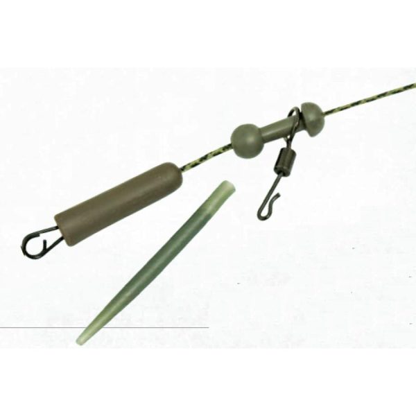 K-Karp DT Chod Rig 90cm Brown Leadfree Rod with Safety Catch 2pcs