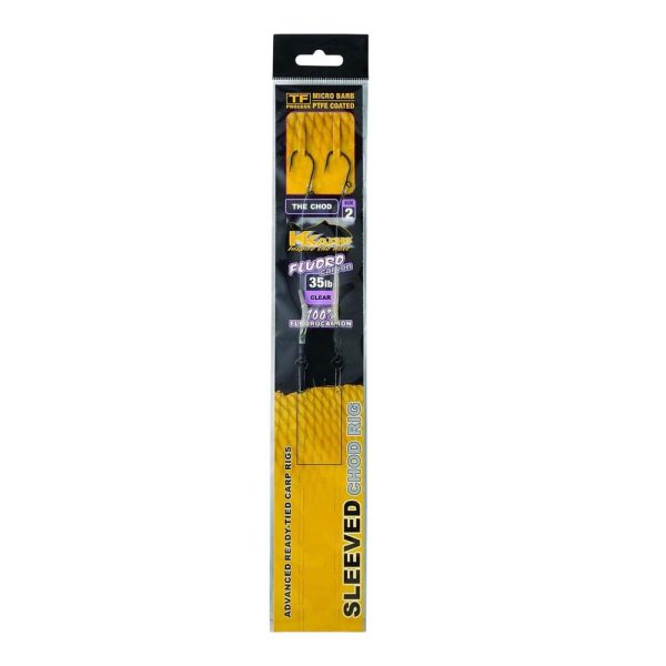 K-Karp Ready Rig Sleeved Chod 06 Monofil Pre-tied Hook 2pcs