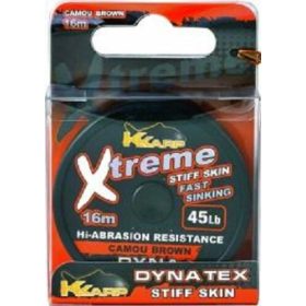 K-Karp Dyna Tex Xtreme Stiff 16m 45lb Camo Green Leader Line