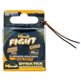 K-Karp Dyna Tex Fight Core 5m 45lb Camou Brown Leader Line