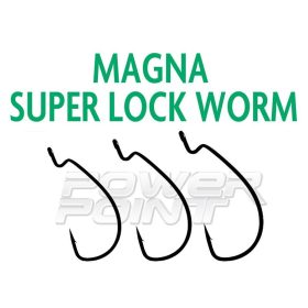Rapture Magna Super Lock Worm 4/0 Offset Hook 10pcs