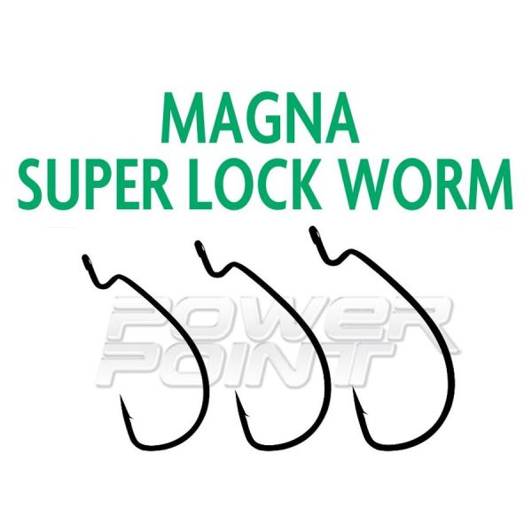 Rapture Magna Super Lock Worm 4/0 Offset Hook 10pcs