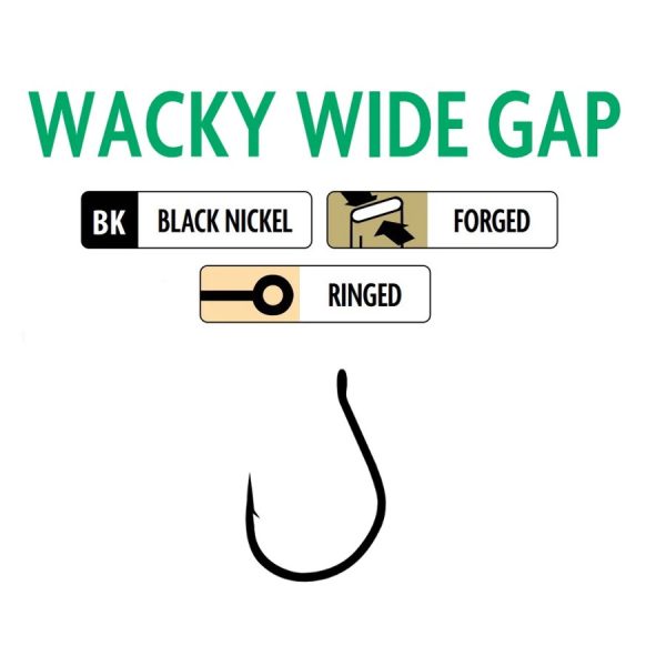 R.Wacky Wide Gape 10Hx#02 Hook 10pcs