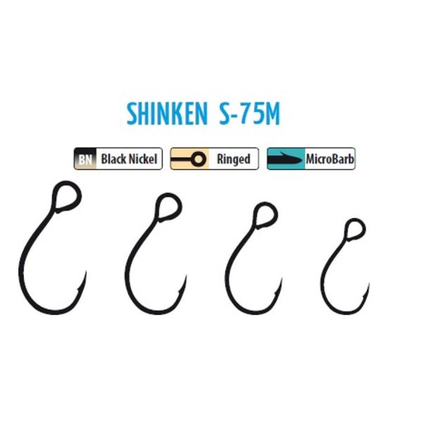 Trabucco Shinken Hooks S-75M BN #4 for Horog plugs 10pcs