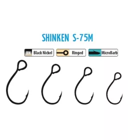 Trabucco Shinken Hooks S-75M BN #6 Hook for Wobblers 10pcs