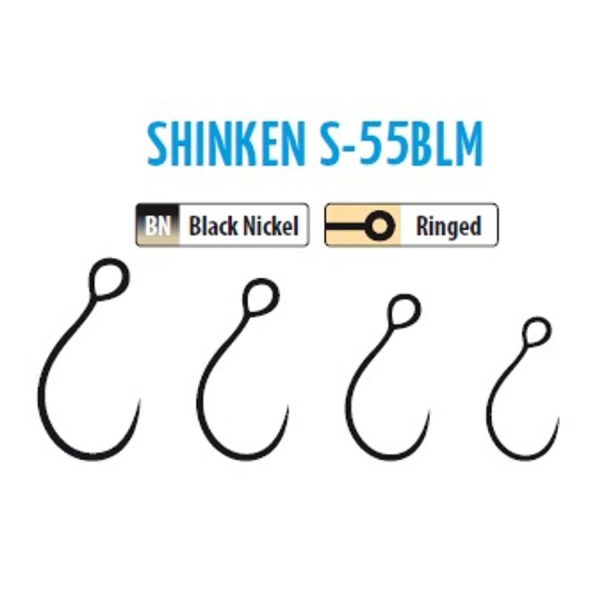 Trabucco Shinken Hooks S-55BLM BN #6 Beardless Predator Hook 10pcs