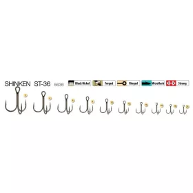 Trabucco Shinken ST-36 BN #20 Treble Hook 6pcs