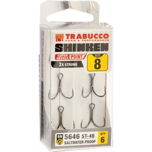 Trabucco Shinken ST-46 BN #4 Treble Hook 6pcs