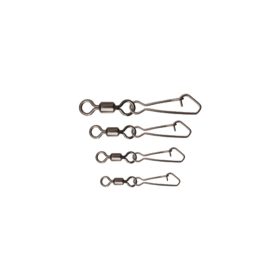 Cralusso Hooked snap swivel size 10 (12 pcs/pack)